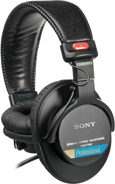 Original Sony MDR-7506 Over-ear - Svart Svart
