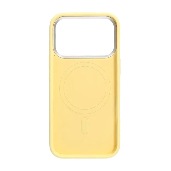 Mobile Case Silicone with Magsafe for iPhone 17 Pro Max - Yellow