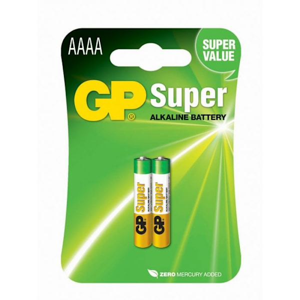 GP 25A-U2/ LR61/ AAAA battery - 2 Pack