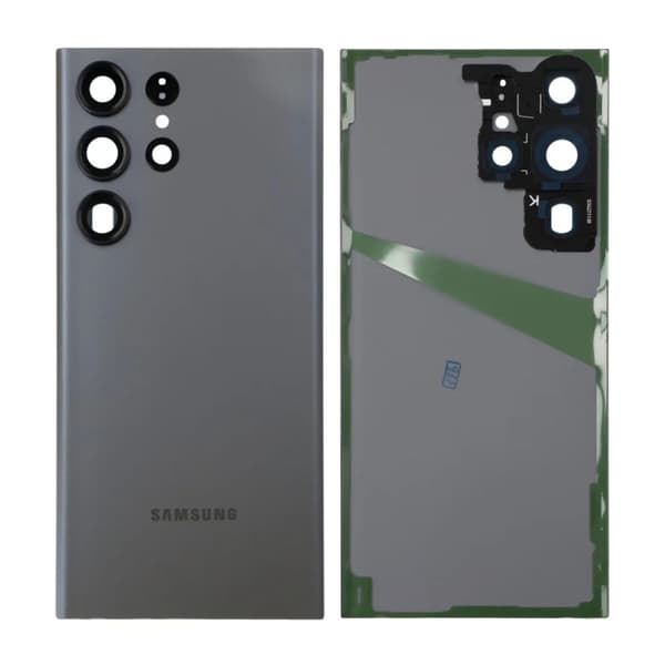 Samsung Galaxy S23 Ultra Baksida med tejp - Grå Svart