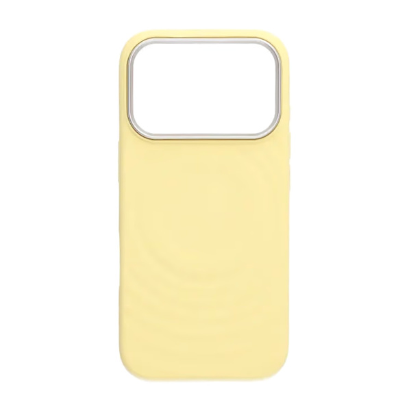 Mobile Case Silicone with Magsafe for iPhone 17 Pro Max - Yellow
