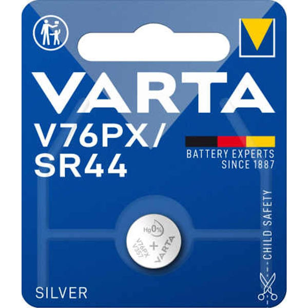 VARTA Silver Coin button cell battery V76PX / SR44