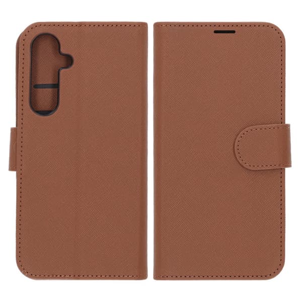 Samsung Galaxy S24 FE Wallet Case with Stand - Brown