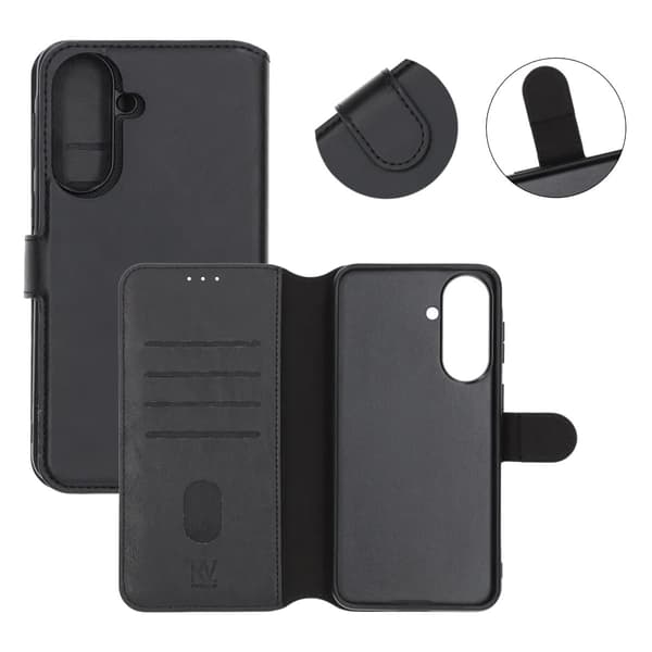Rvelon Plånboksfodral Magnet för Samsung Galaxy A37 - Svart