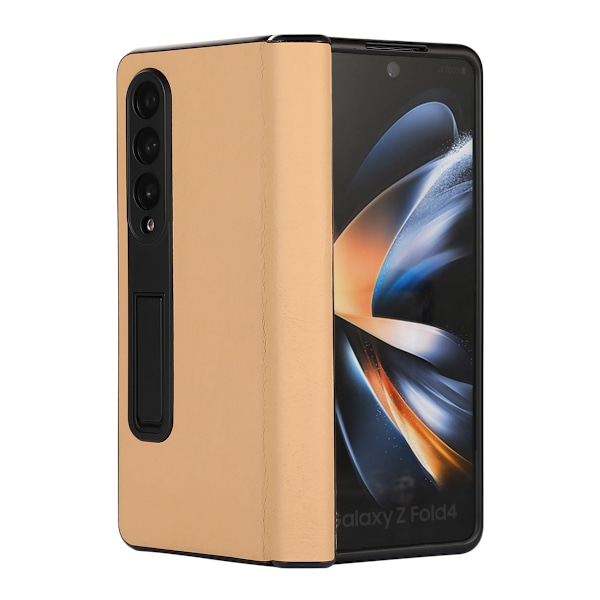 Samsung Galaxy Z Fold4 Mobilskal Fodral Läder - Brun