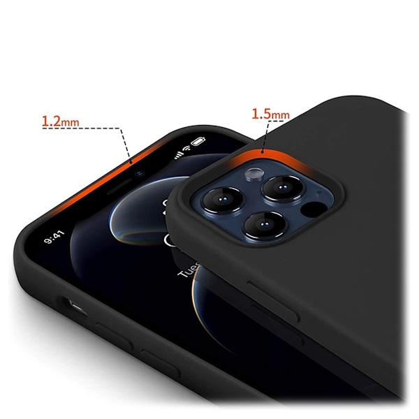 Mobilskal Silikon iPhone 13 Pro - Svart