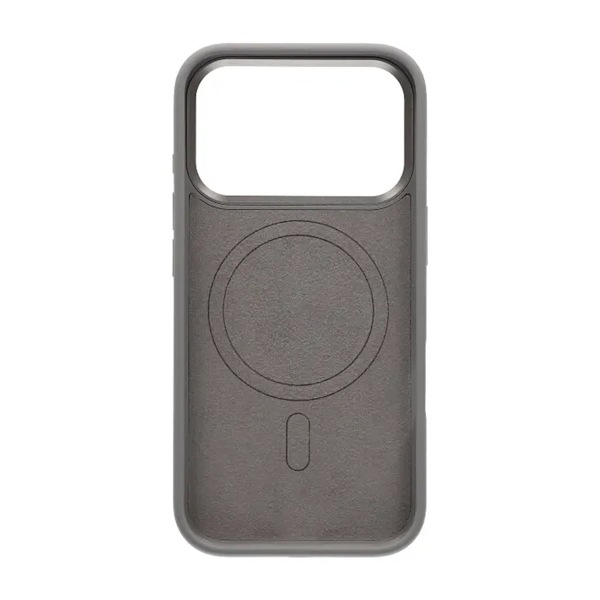 Cream wave liquid silicone Case For iPhone 17 Pro Light Gray