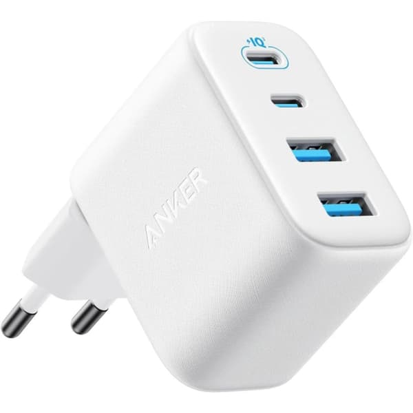 Anker Zolo Wall Charger 50W, 2x USB-C/2x USB-A – white