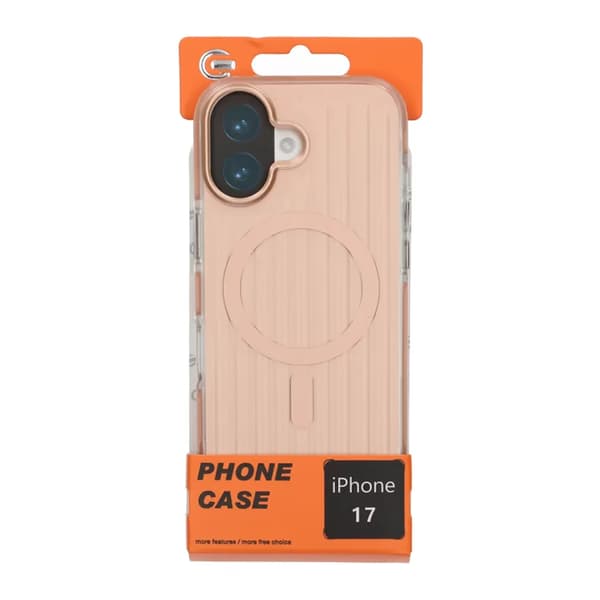 Corrugated Magsafe Mobile Case for iPhone 17 - Gold