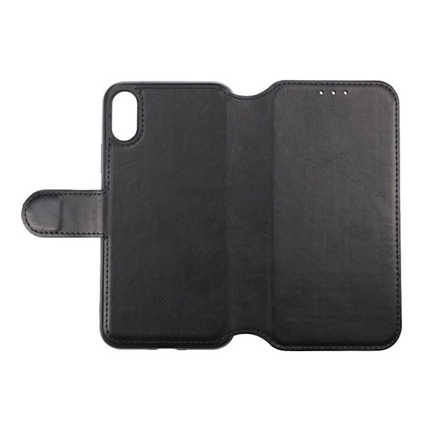 iPhone X/XS Plånboksfodral Extra Kortfack Rvelon - Svart