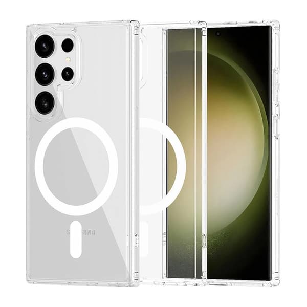 Samsung Galaxy S23 Ultra Hybrid Mobile Case with Magsafe - Transparent