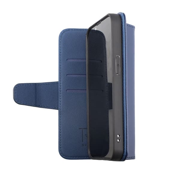 iPhone 14 Pro Max Plånboksfodral Extra Kortfack Rvelon - Blå