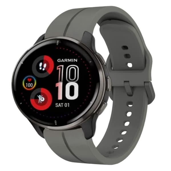 Garmin Venu 2 Plus Silicone Watch Band - Gray