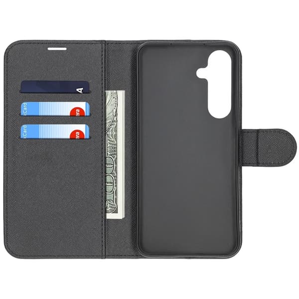 Samsung Galaxy A05s Wallet Case with Stand - Black