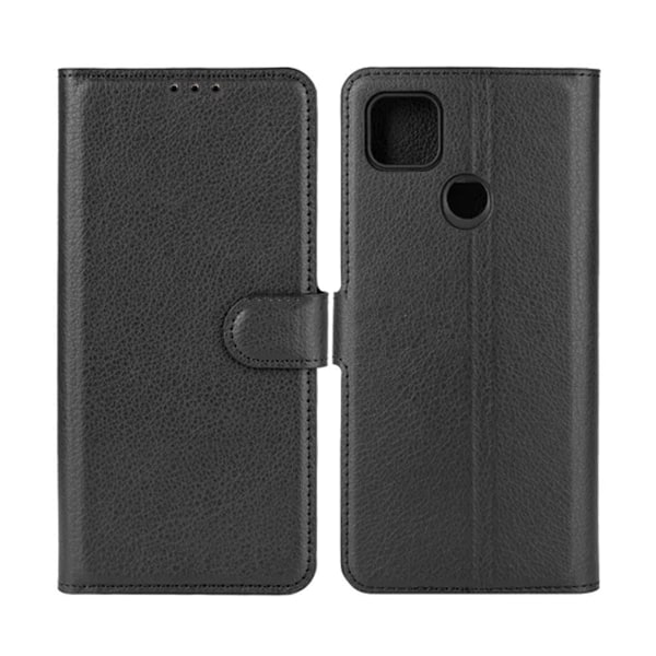 Xiaomi Redmi 9C NFC Plånboksfodral med Stativ - Svart