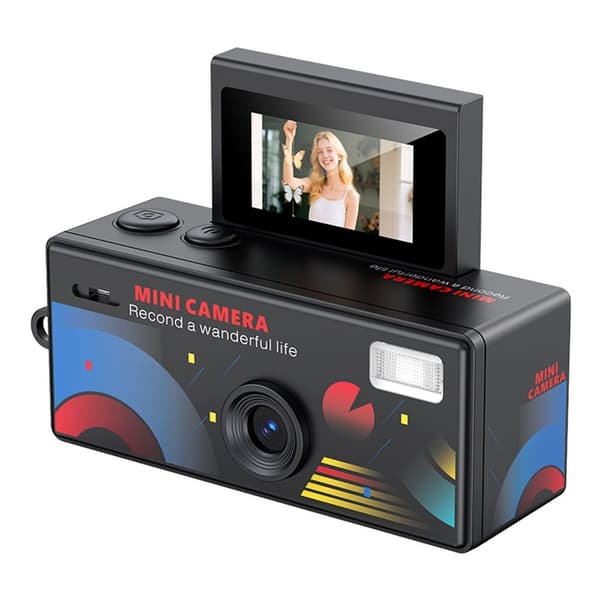 LK-030 Mini Digital Camera 720P HD with Keychain and 0.96" Display – Black
