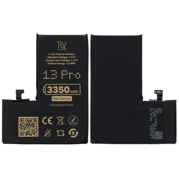 Rvelon Batteri för iPhone 13 Pro - 3350 mAh Högkapacitet