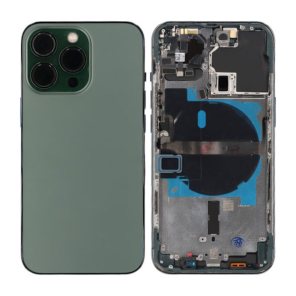iPhone 13 Pro Back Cover with Complete Frame OEM - Green
