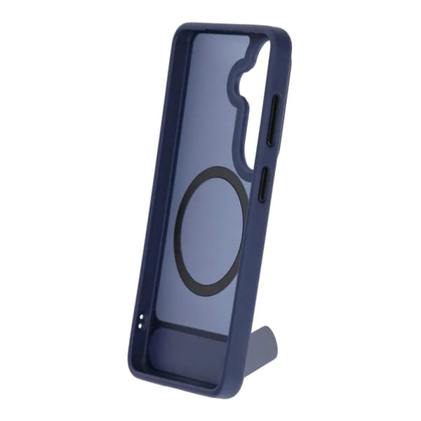 Black Feather Inclined Bracket Magnetic Case - Samsung Galaxy S26 Blue