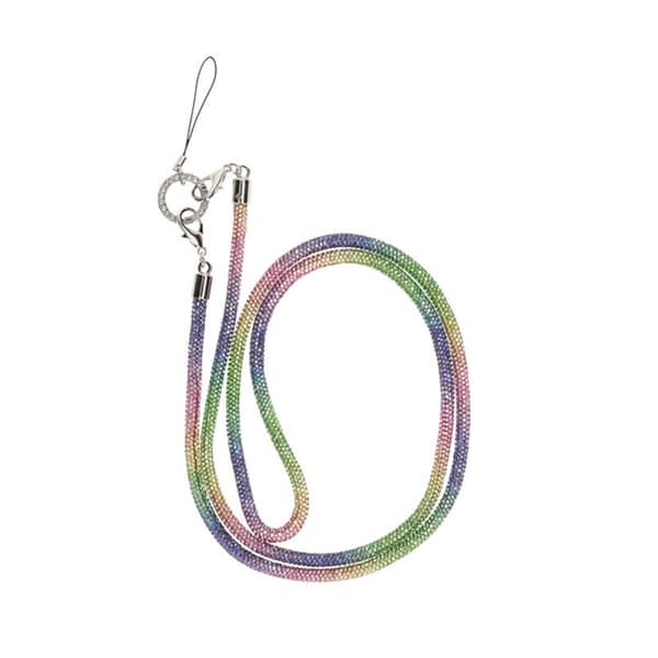 1.2m diamond mobile phone rope hanging obliquely five colorful
