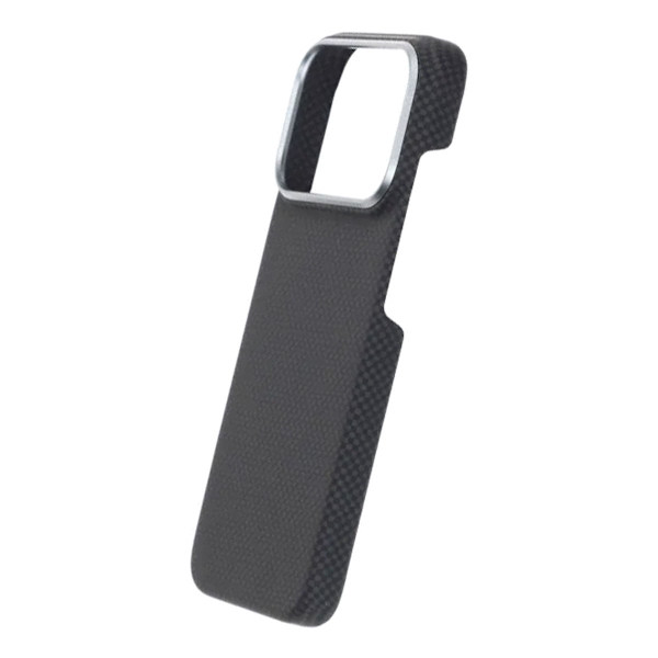 Kevlar Woven Magnetic Case - iPhone 17 Pro Black Plain Weave