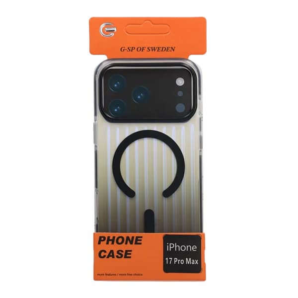 Corrugated MagSafe Mobile Case for iPhone 17 Pro Max - Black