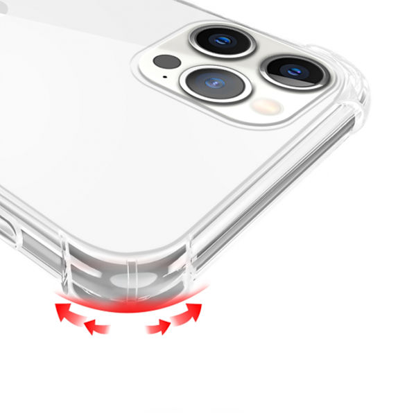 Mobile Case Shockproof for iPhone 12 and 12 Pro - Transparent
