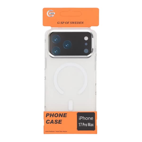 Mobile case with camera protection for iPhone 17 Pro Max - Frosted White