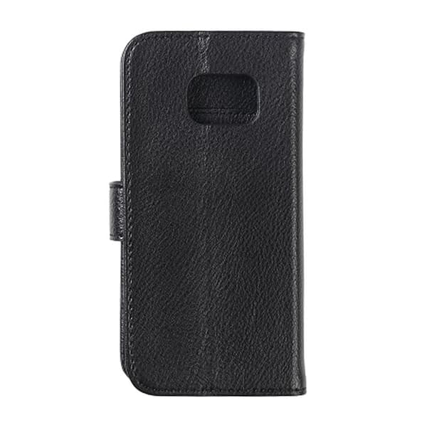 Samsung S7 Edge Wallet Case Leather with Stand - Black