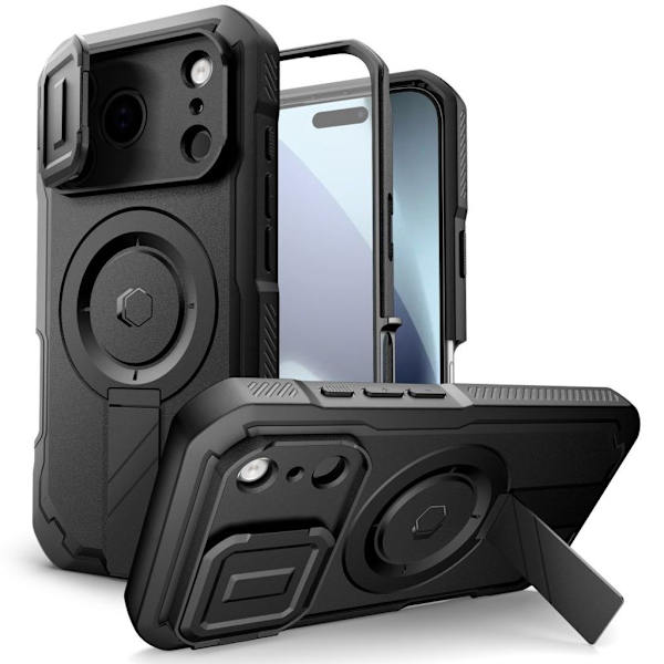 Tech-Protect Kevlar MagSafe Case for iPhone 17 Pro Max - Black