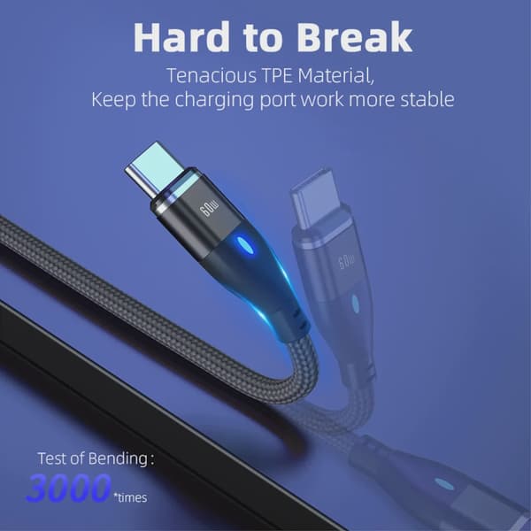 SiGN Magnetkabel 3-i-1 USB-C, Lightning, Micro-USB 2.4A, 1 m - Svart Svart