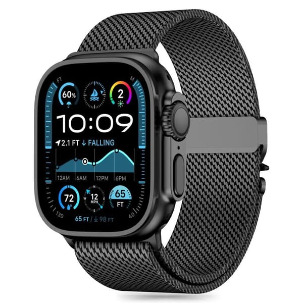 Tech-Protect Milano Watch Strap for Apple Watch 44/45/46/49 mm - Black