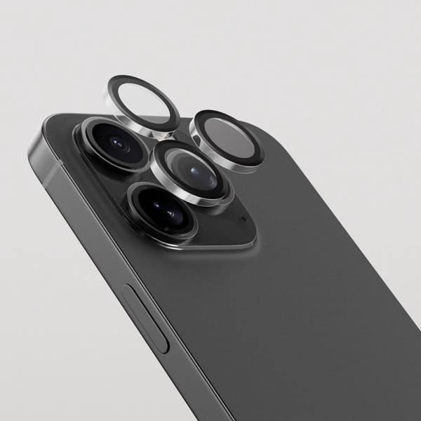 SiGN Lens protector in tempered glass for iPhone 14 Pro /16 Pro /14 Pro Max/16 Pro Max - Black/transparent