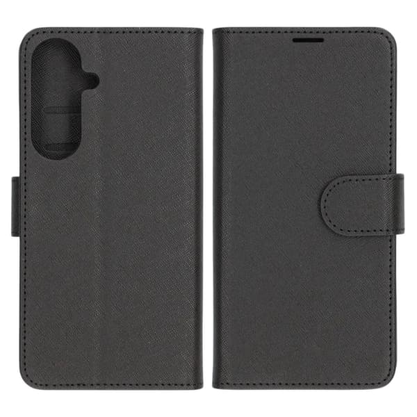 Flip Stand Leather Wallet Case For Samsung S26 FE Black