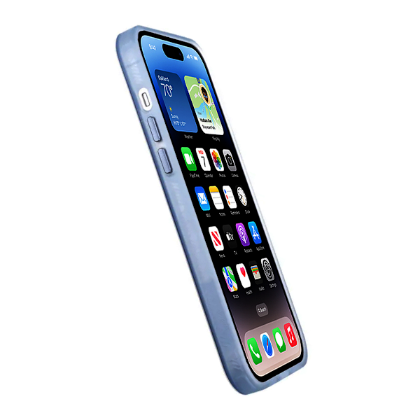 iPhone 14 Mobilskal - Frostat Blå