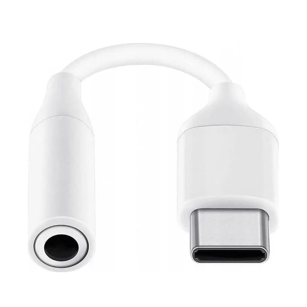 Original Samsung Hörlursadapter USB-C till 3.5 mm - Vit