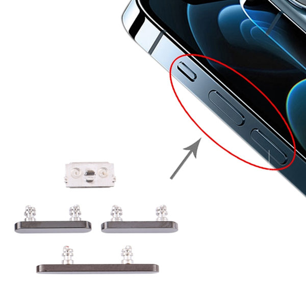 iPhone 12 Pro/12 Pro Max Sidoknappar - Grå