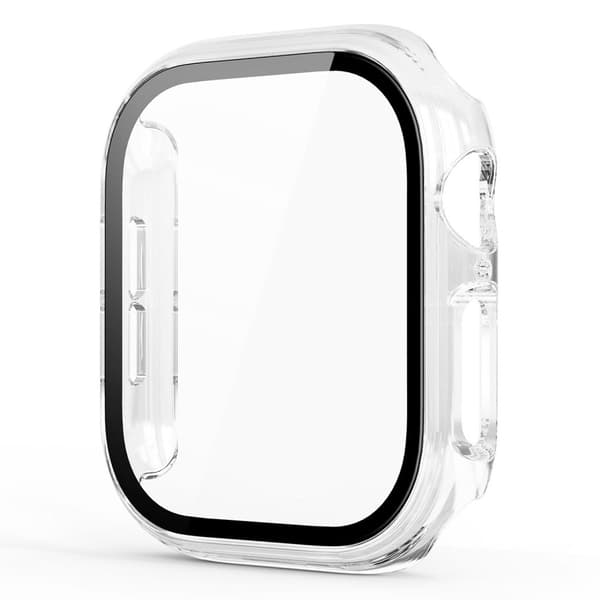 Apple Watch Series 11/10 46mm Case with Screen Protector Tempered Glass – Transparent