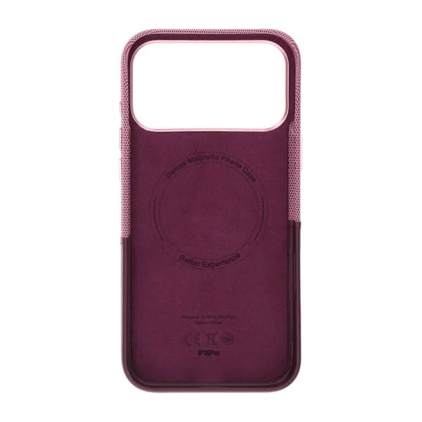 Magnetiskt Mobilskal med Läder Korthållare till iPhone 17 Pro Max och 18 Pro Max - Lila