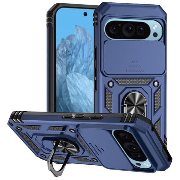 Google Pixel 10 Pro / 10 / 9 / 9 Pro Case with Stand - Blue