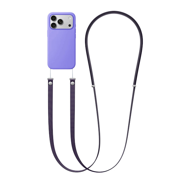 Crossbody Strap för iPhone mobilskal - Lila