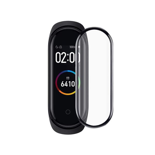 Screen Protector Xiaomi Mi Smart Band 4 and 5 - Tempered Glass Black