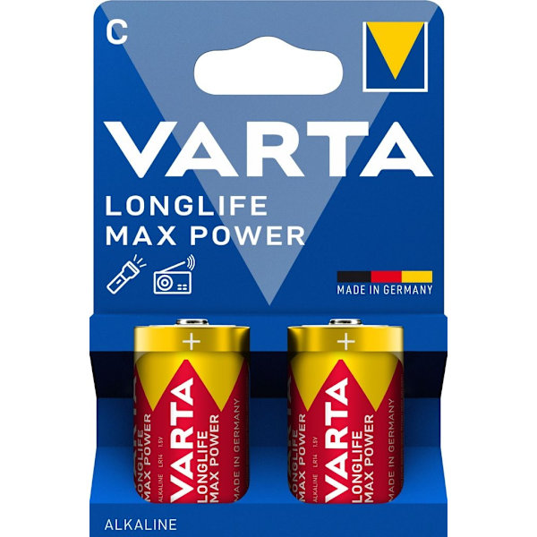 VARTA Longlife Max Power C LR14 battery 2-pack