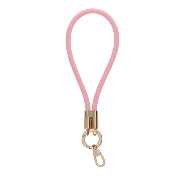 Liquid Silicone Short Wrist Phone Strap-Pink
