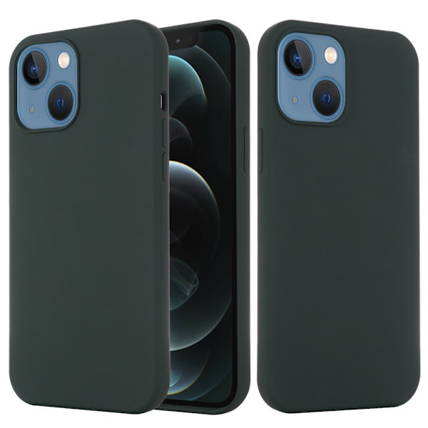 IPhone 13 silicone case - Dark green