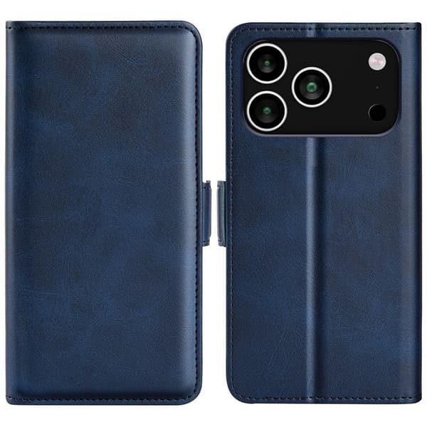 iPhone 18 Pro/17 Pro Wallet Cover PU-leather - Blue