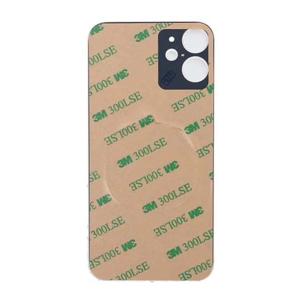 iPhone 12 Mini Back Glass with Adhesive Tape - White