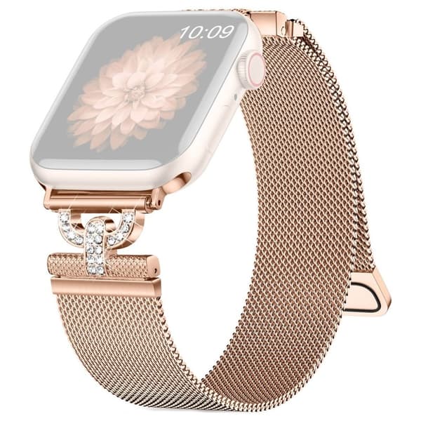 Apple Watch 38/40/41/42mm Milanese Watch Strap - Rose Gold
