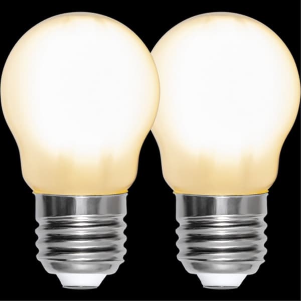 LED lamp E27 G45 Frosted 2-pack