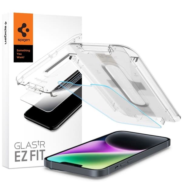 Spigen Glas.tR EZ Fit Screen Protector for iPhone 13/13 Pro/14/16e/17e